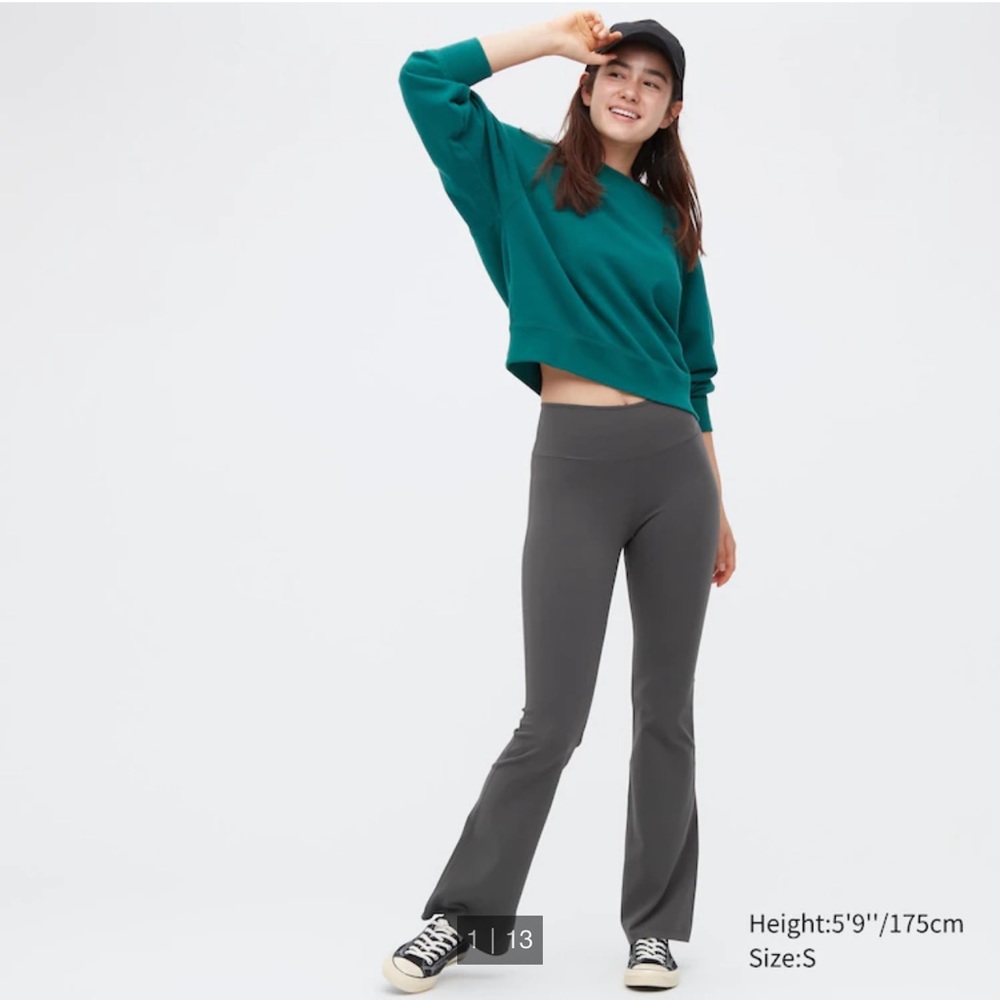 Uniqlo Airism Gray Yoga Leggings